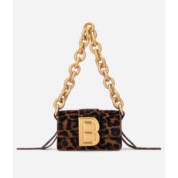 Brandon Blackwood Micro Nia Bag in Leopard Pony hair with Gold Hardware - Picture 1 of 6